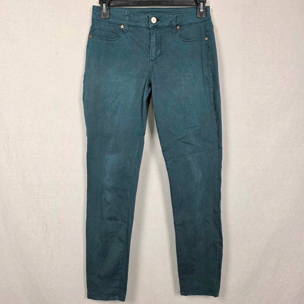 Maurices Teal Skinny Stretch Pants Women’s M Regular
